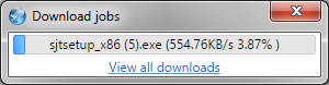 small download window
