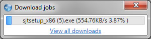 small download window